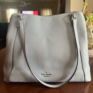 Kate Spade New York Frosted Blue Jackson Medium Triple Compartment Shoulder Bag